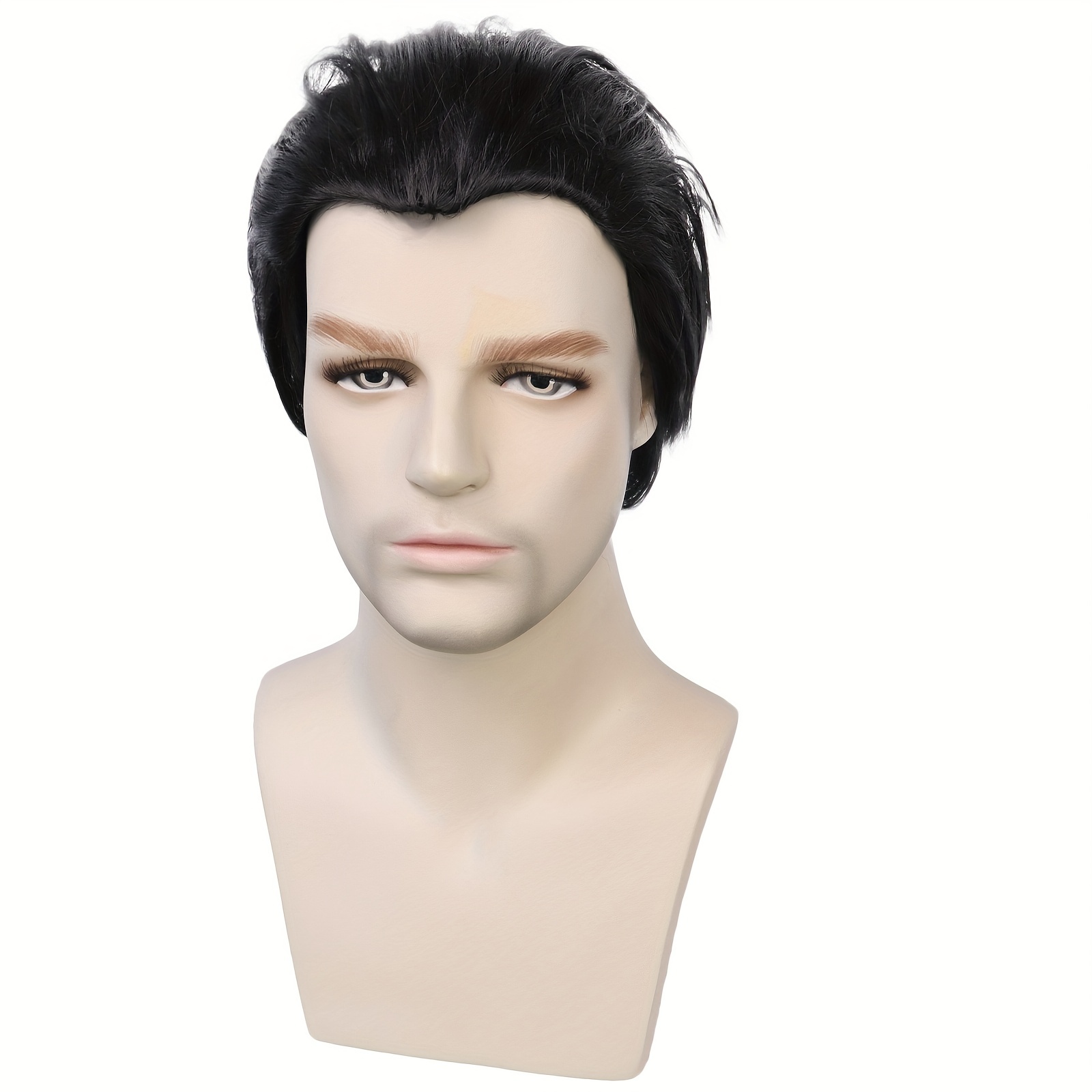 Mens black deals ponytail wig