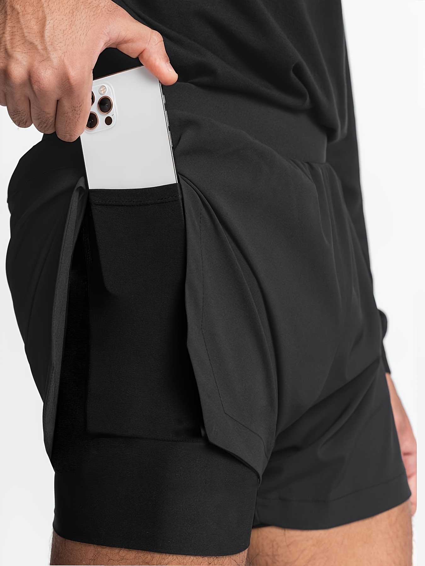 Quick Dry Double Layer Running Shorts With Pockets For Fitness Exercises  And Summer Running Will And Sandy Gift With Drop Delivery App From  Sexyhanz, $16.79