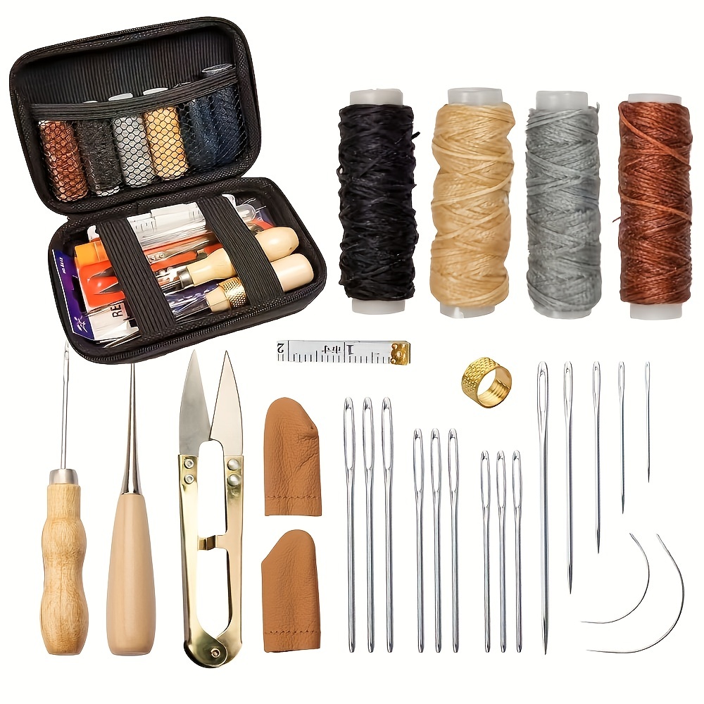 Leather Sewing Kit, Leather Sewing Upholstery Repair Kit, Leather