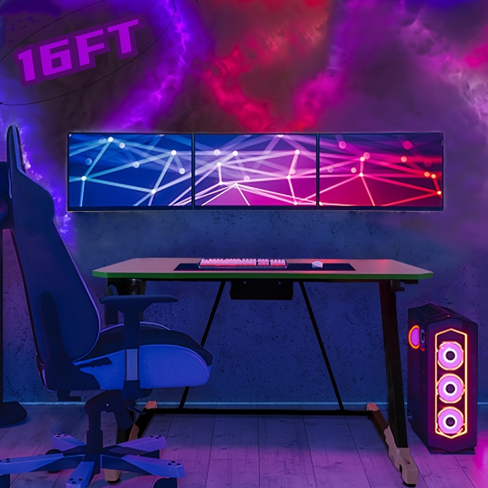Decorazione della stanza Luce di sfondo 3d Lampada da notte Gaming Room  Desk Setup