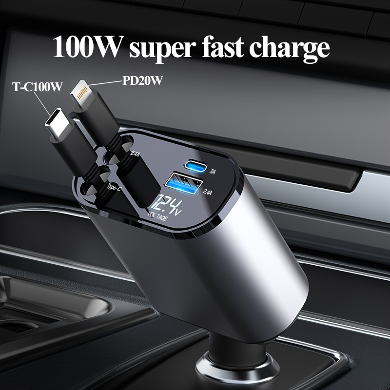 Car Charger Fast Charge,66W SCP/QC3.0 Cell Phone Charger,Cigarette