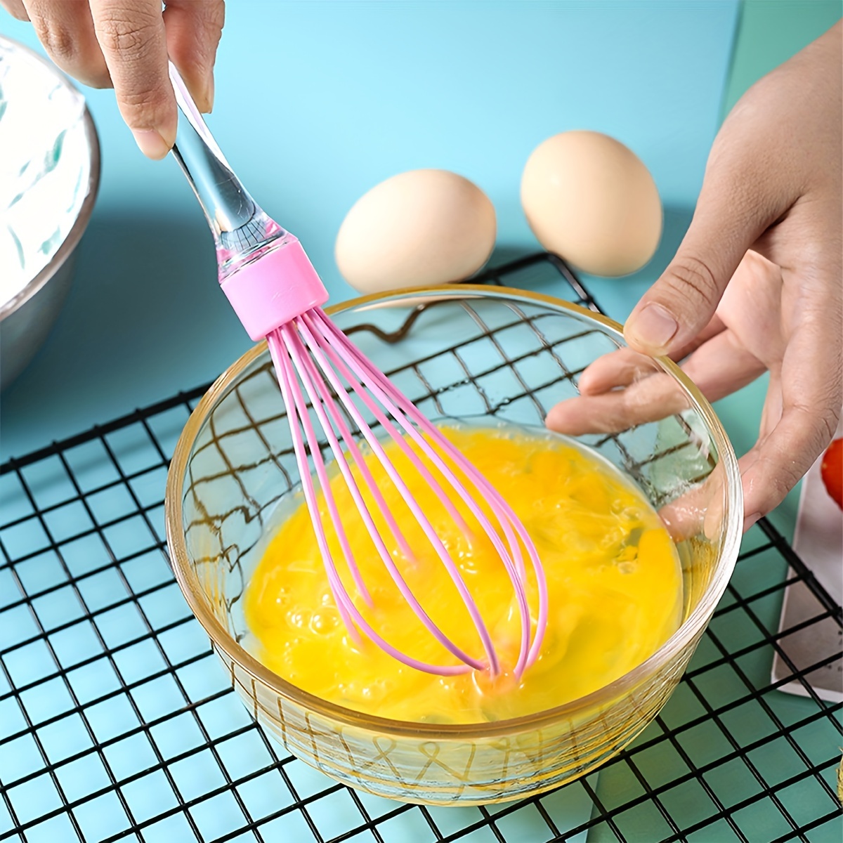 Baking Tools Set With Transparent Handle Including Silicone - Temu