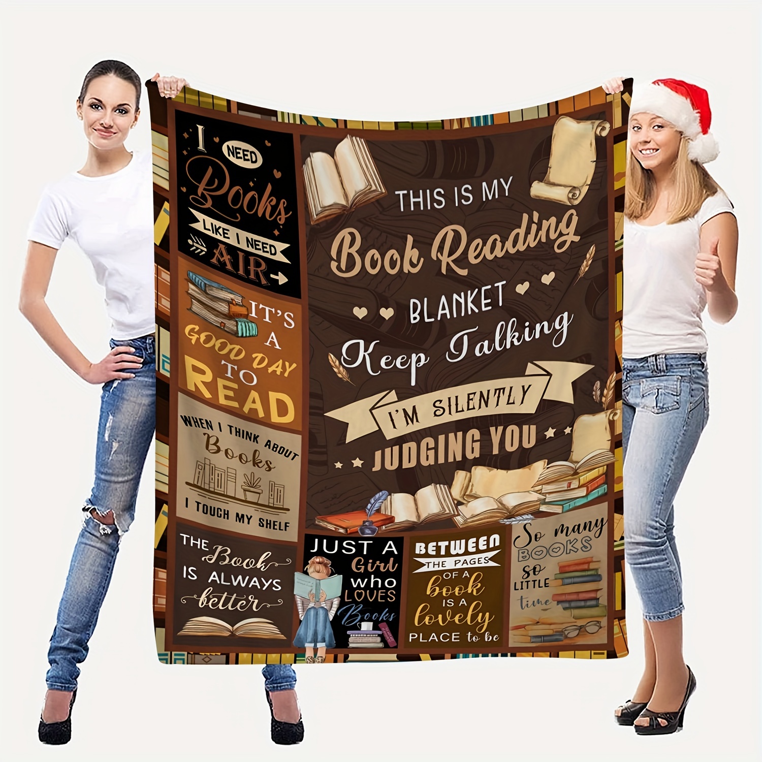 Just A Girl Who Loves Books Blanket, Book Lover Gifts for Girls Women Book  Lovers, Soft Flannel Fleece Lightweight Book Blanket for Sofa, the Best