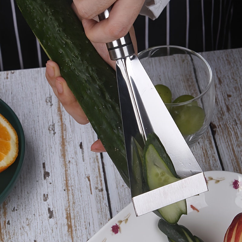 Bazuko Triangular Shape Fruit Vegetable Knife Slicer, Stainless Steel  Kitchen Carving Cutter Fruit Vegetable Cutting Utility Knife Pumpkin  Carving