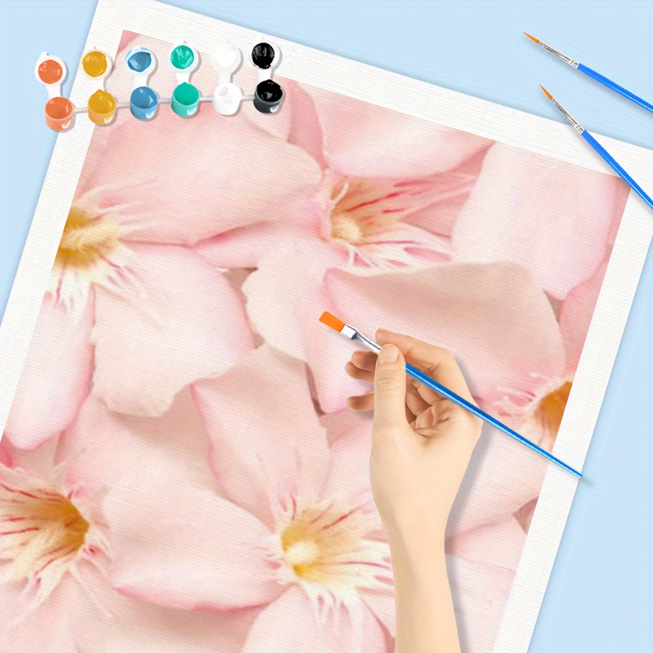 Paint By Numbers Cartoon Flowers Easy To Paint On - Temu