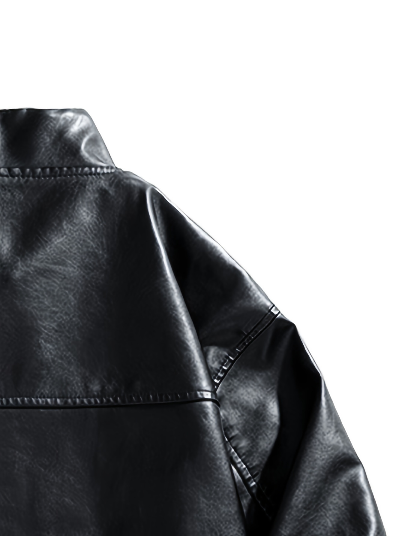 Racing faux leather jacket - Men
