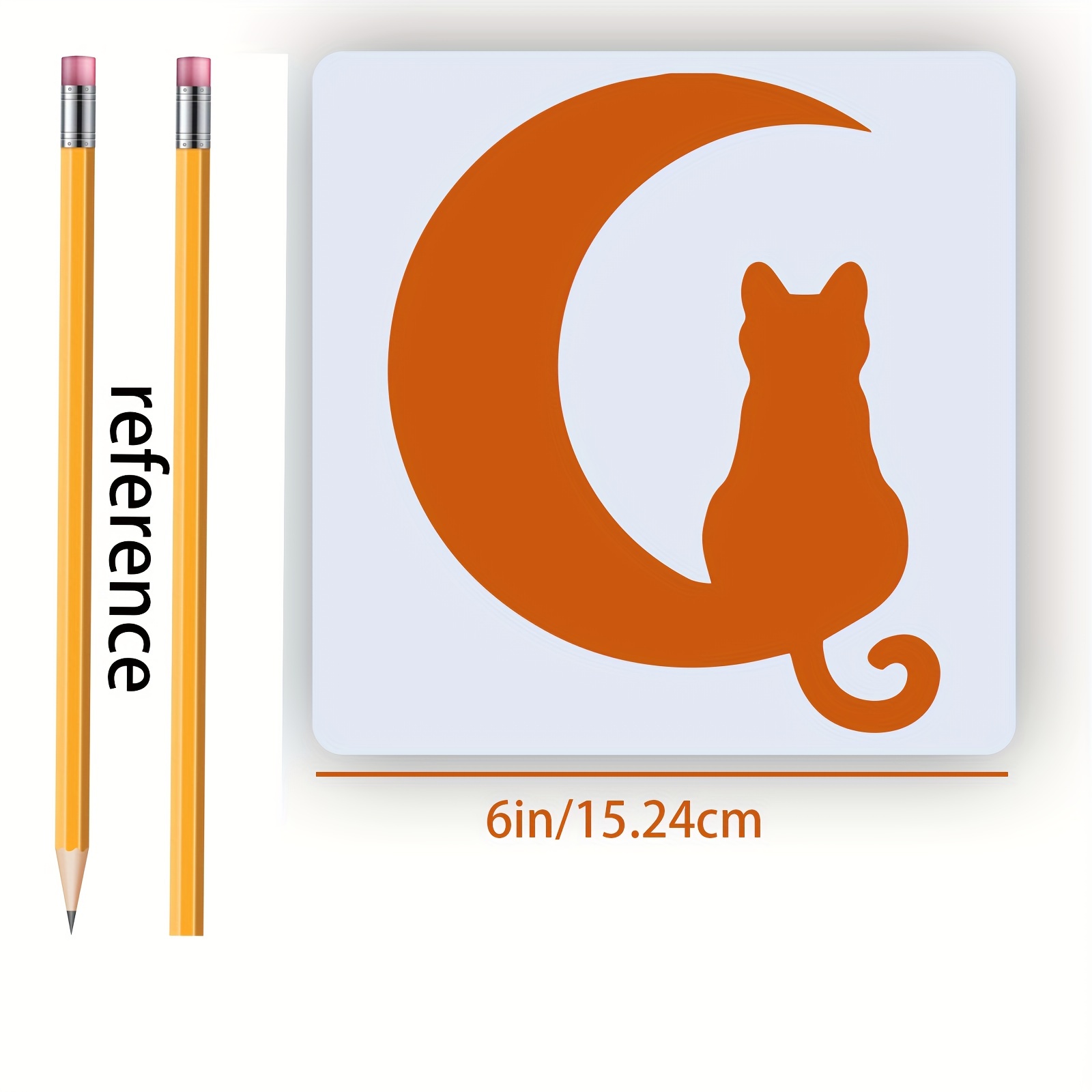 Bubbly Vibes-Cat On Moon DIY Stencil Painting Kit-Halloween DIY Stencils  Painting Kits