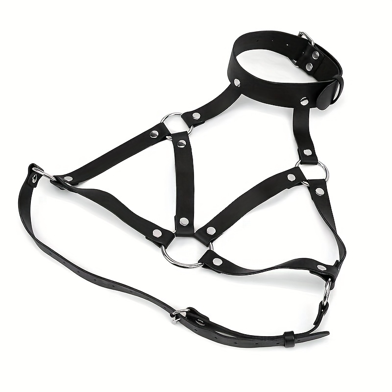 Leather Harness Sexy Open Bra Top,BDSM Restraints Strap,Women Breast  Bondage,Sex Toys for Couples (Color : 6 BDSM Bra)