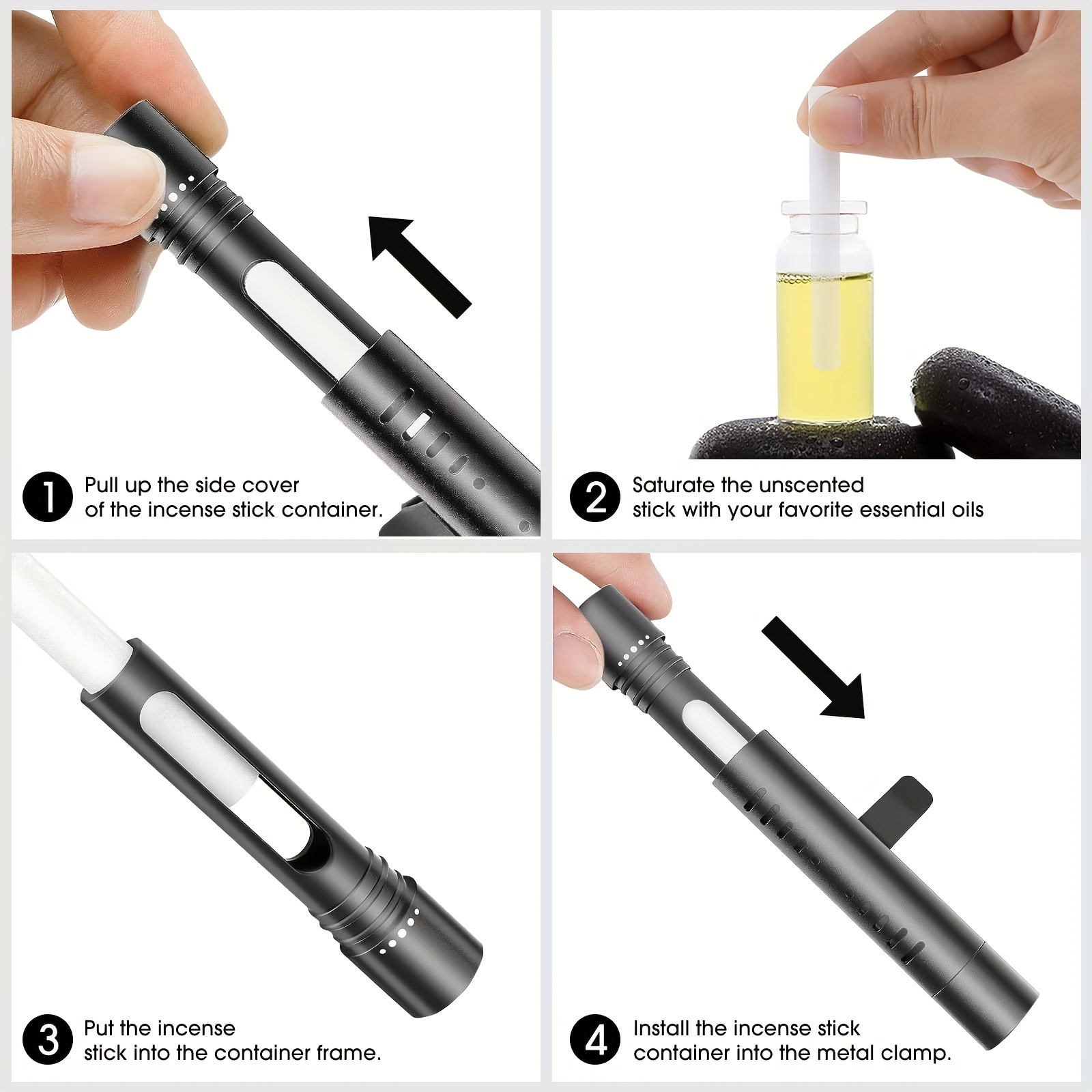 Car Air Vent Aroma Diffuser Clip Refill Sticks Car Office - Temu