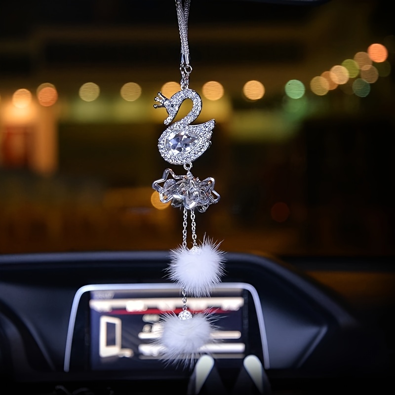 Diamond Crystal Car Rear-View Mirror Charms