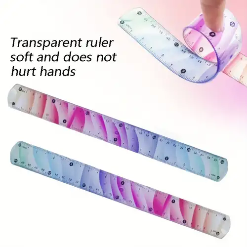 20cm, 30cm tape, flexible ruler multicolor students is not easy to