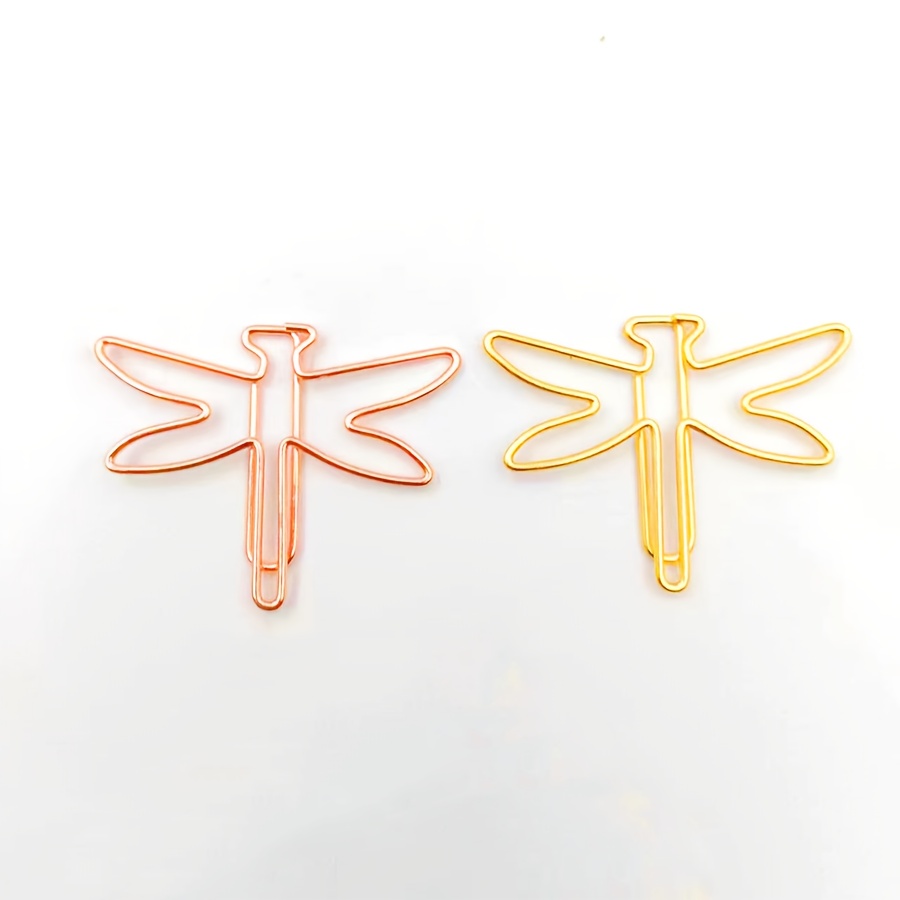 9pcs Insect Shaped Metal Paper Clips - School, Office, Home Use