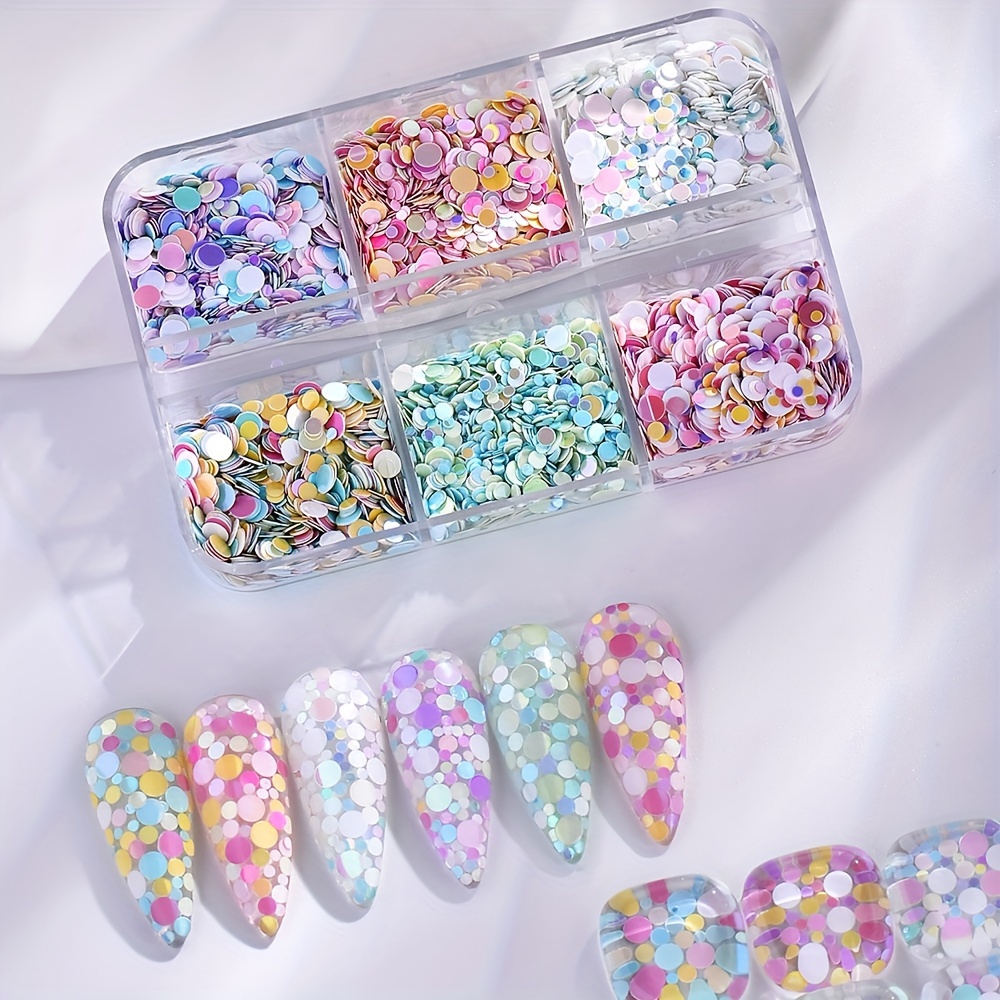 Nail Art Sequins Rectangle Flakes Glitter For Nails Decoration Bright