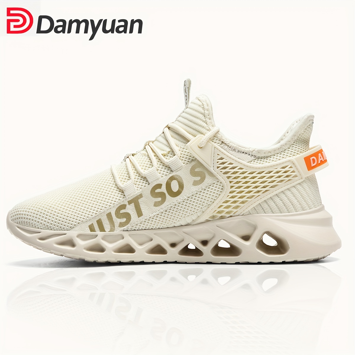 

Men's Blade Type Shoes, Breathable Shock Absorption Running Shoes Lightweight Non-slip Shoes For Jogging Tennis Gym, Casual Walking Sneakers