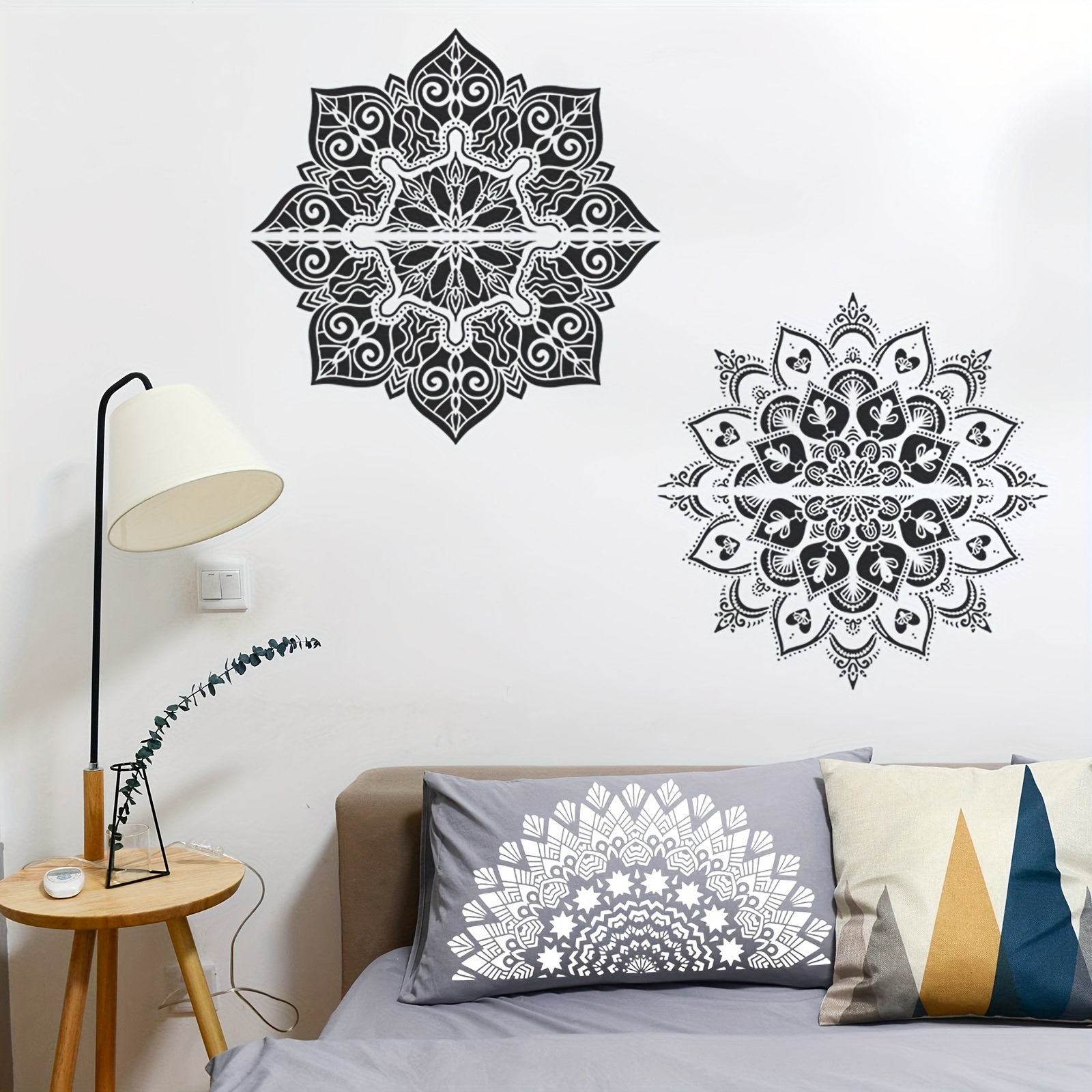 4pcs 18x10 Pollici Mandala Stencil Riutilizzabili Mandala - Temu Italy