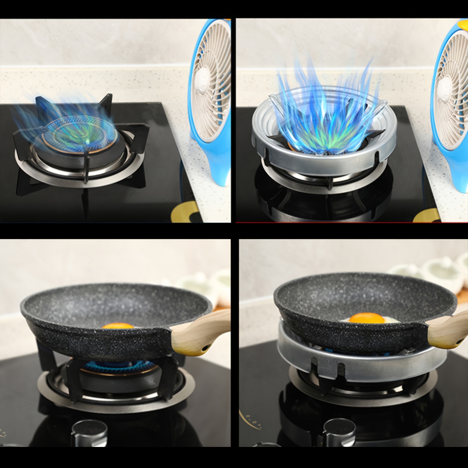 Pare-flammes Coupe-vent Pour Cuisinière, Protecteur De Cuisinière