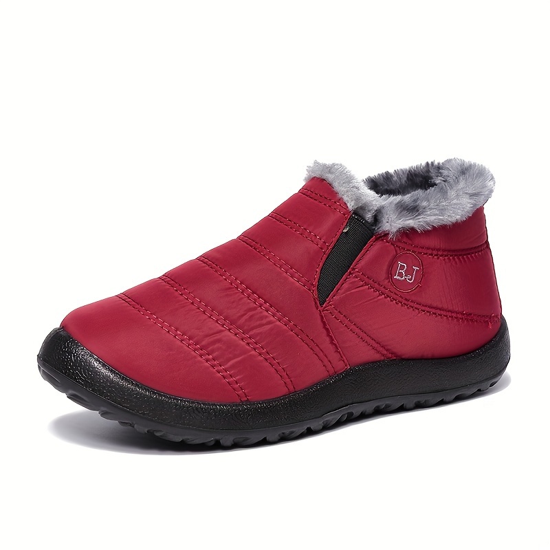 Waterproof Fleece Snow Boots Plus Size Warm Outdoor Boots