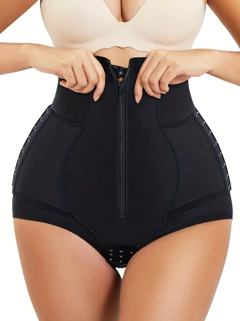 Front Zipper Shaping Panties Tummy Control Compression - Temu
