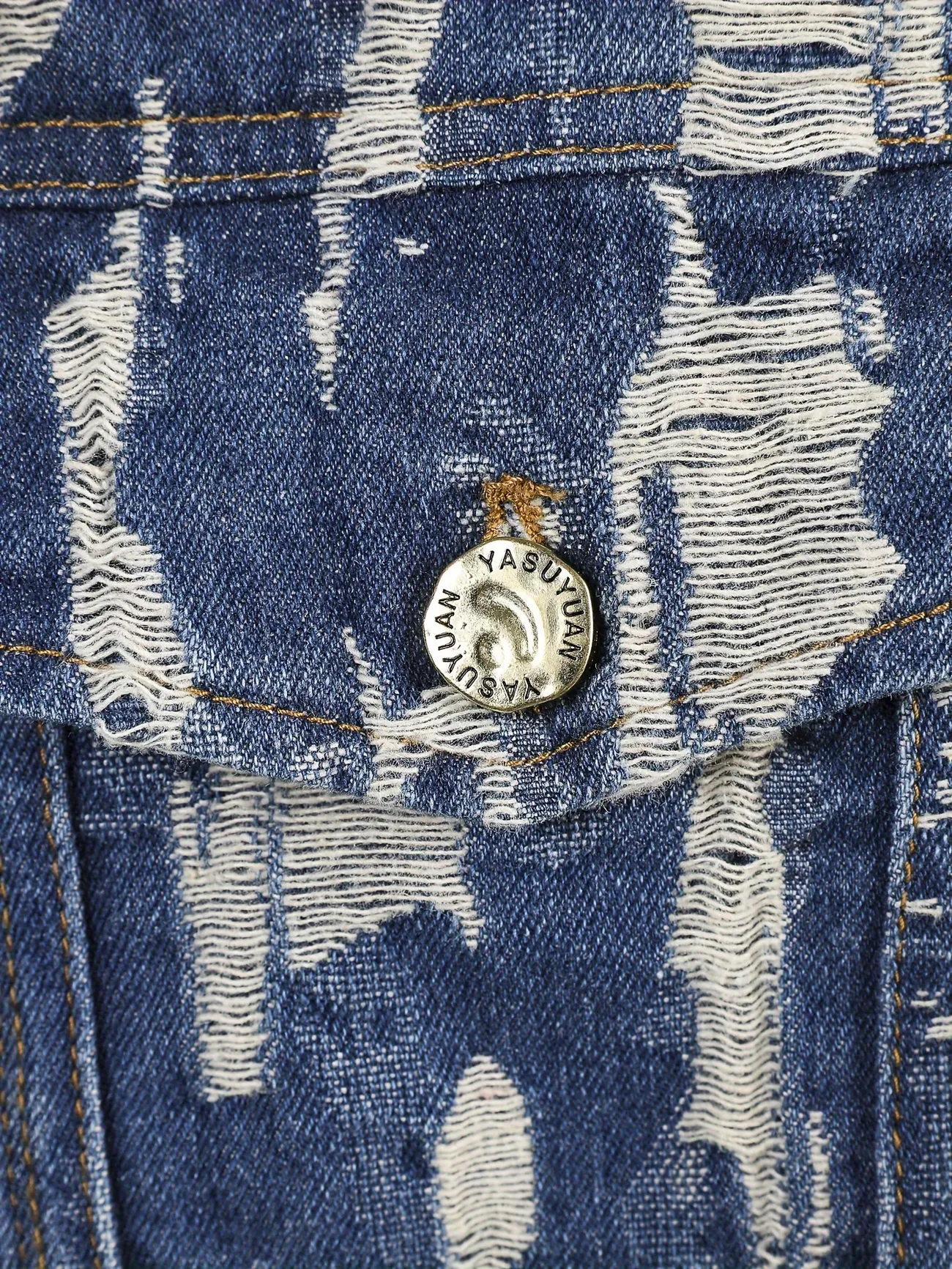 Jacquard Weave Denim Jacket, Men's Casual Street Style Chic Button