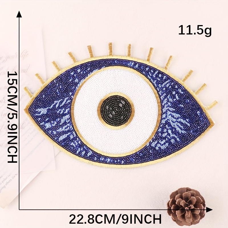 Creative Cartoon Eyes Hand Embroidery Patch For Boys - Temu