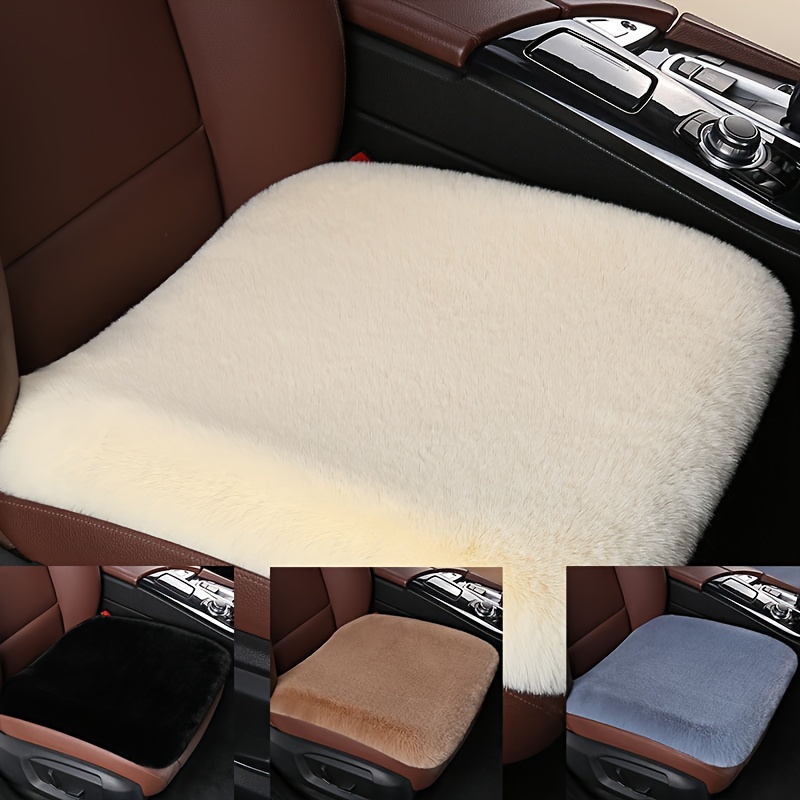 Car Cushion Winter New Plush Automotive Cushion Car - Temu