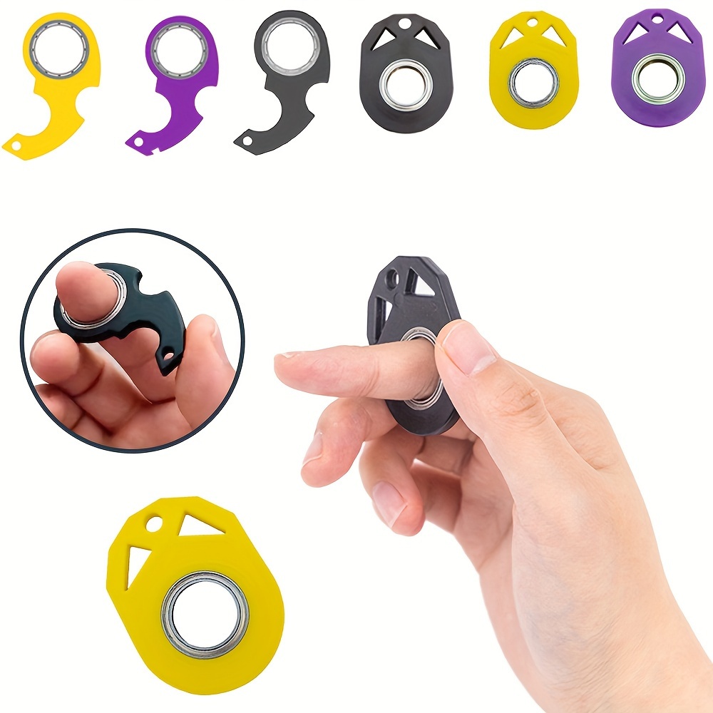 1pc Keychain Spinner Toy, Portable Keyring Spinner Toy, Finger Keychain  Spinner, Novelty Keychains For Finger Exercise