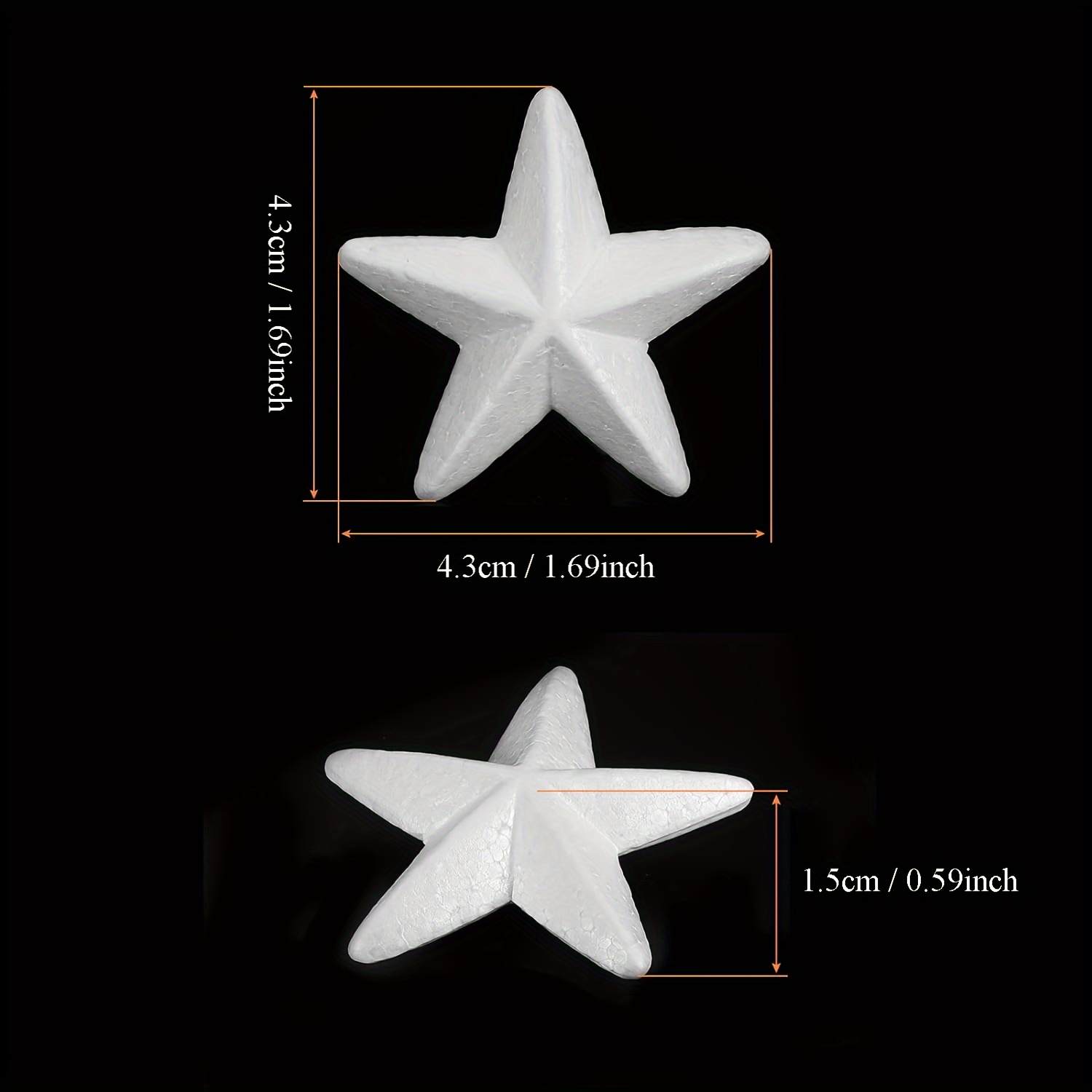 Foam Star For Diy Arts And Crafts Polyethylene Star - Temu