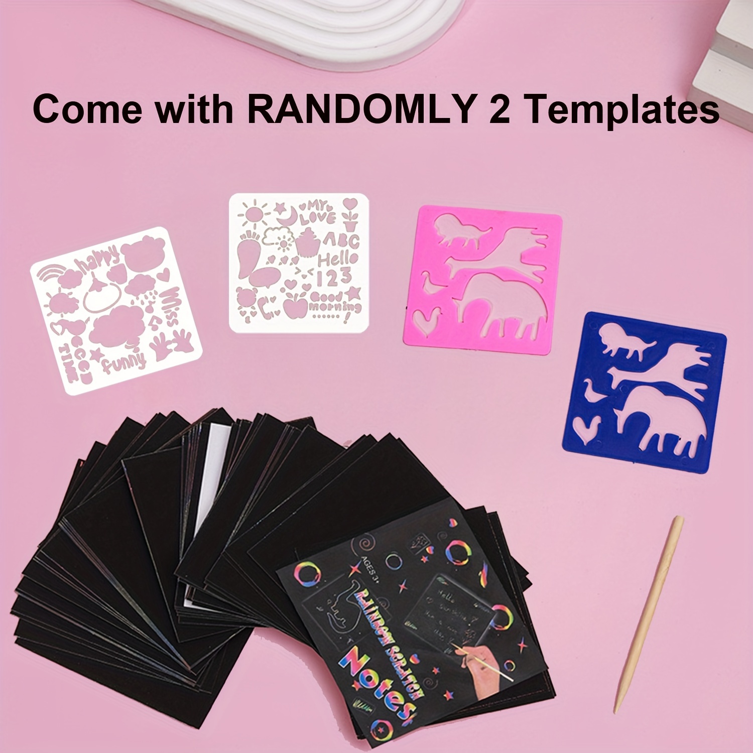 Rainbow Scratch Paper Sets: Magic Art Craft Scratch Off - Temu