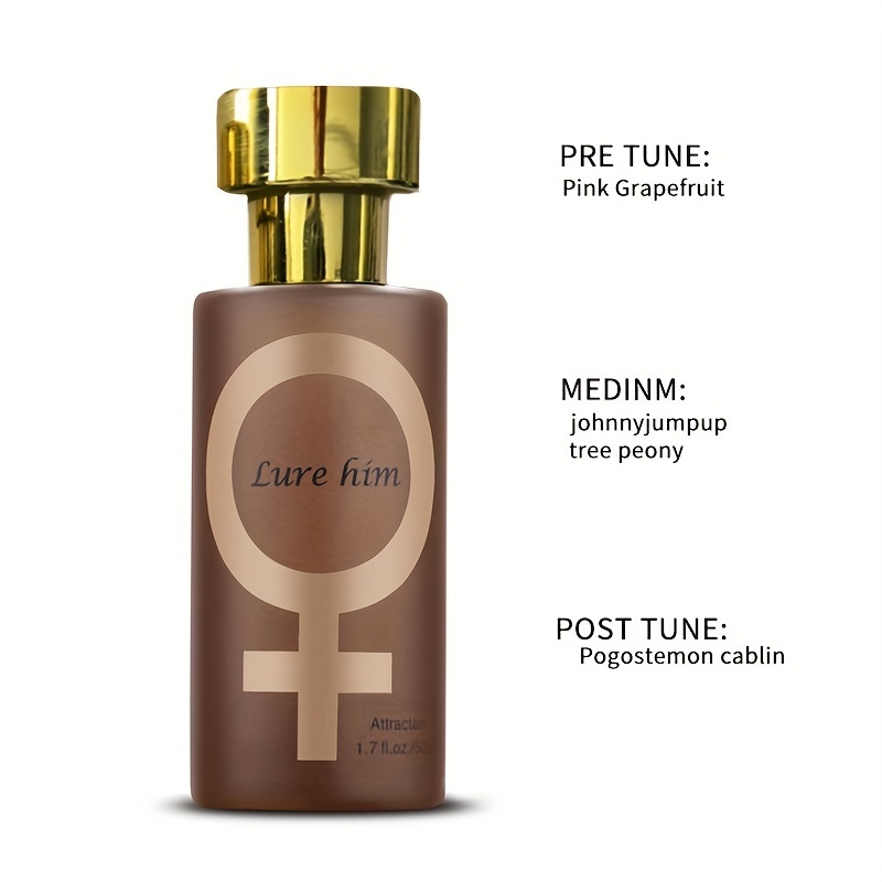 Golden Lure Pheromone Perfume, Pheromone Perfume Attract Men, Lure Her  Perfume, Romantic Pheromone Glitter Perfume Tw