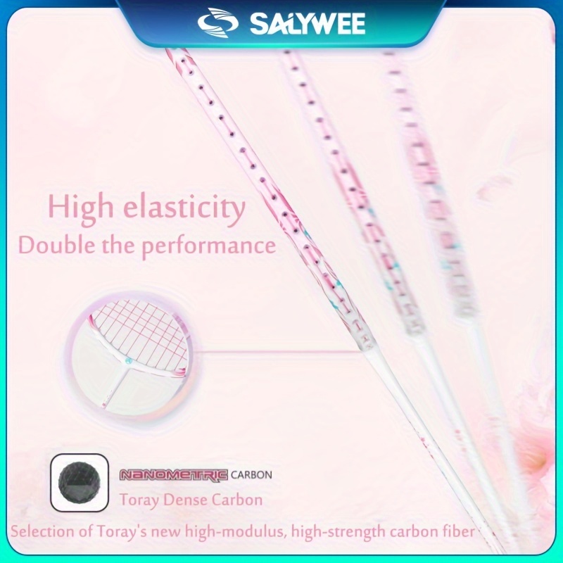 SALYWEE Professional Badminton Racket - Carbon Racket For Competition & Training