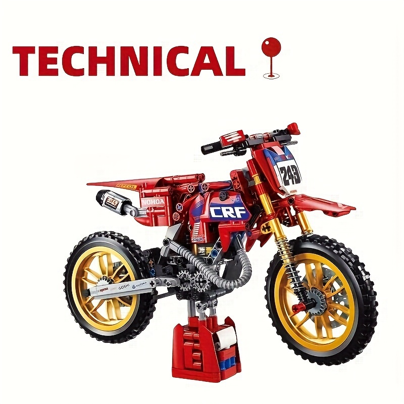 Ensemble de montage de moto jouets de construction de tiges - Temu
