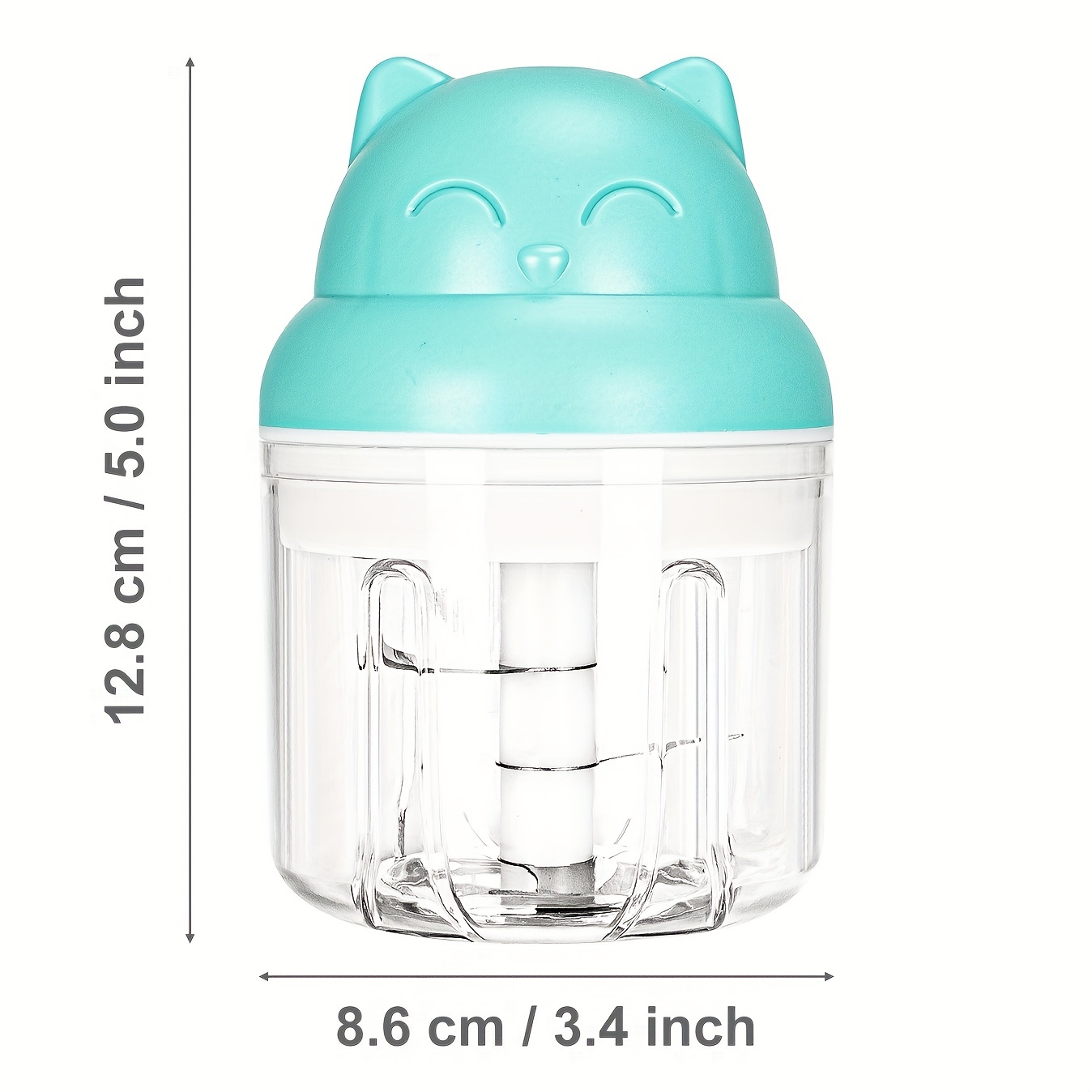 Homeleader Mini Food Chopper Electric Food Processor Baby Food Maker  Cordless Portable Onion Chopper with Handle 250ml Capacity Stainless