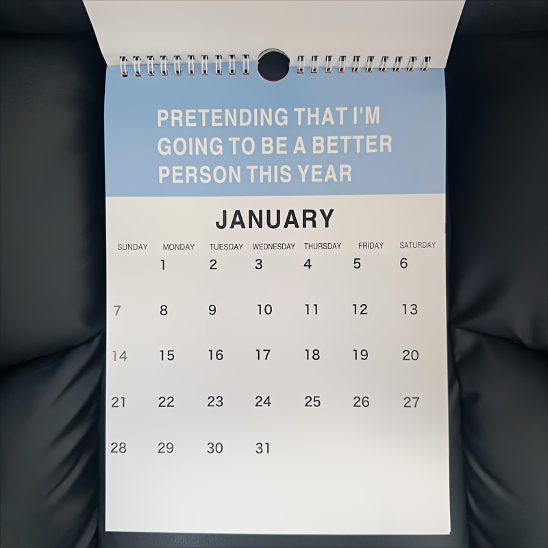 1pc, Adulting Is Hard 2024 Calendar, 2024 Monthly Inspirational Wall