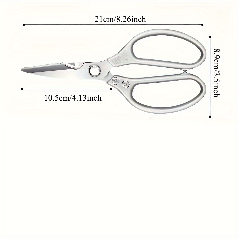 Professional Stainless Steel Kitchen Scissors With Aluminum - Temu