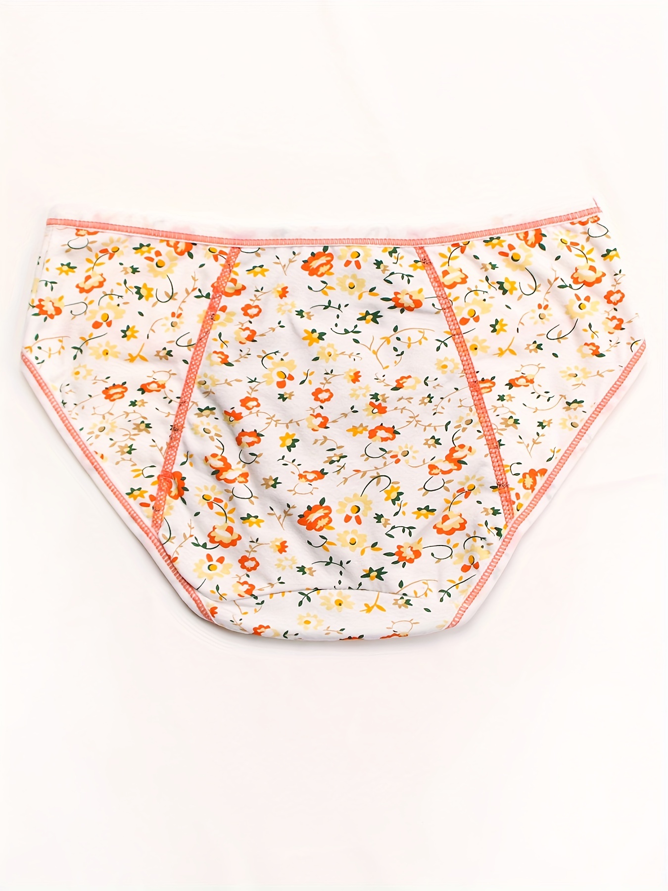 Floral Print Period Panties Comfy Breathable Leak Proof - Temu