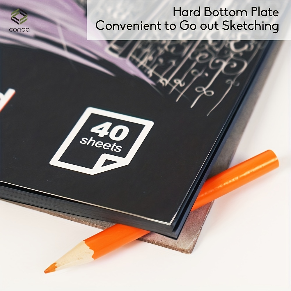  conda 8.5x11 Hardbound Sketch Book, Double-Sided