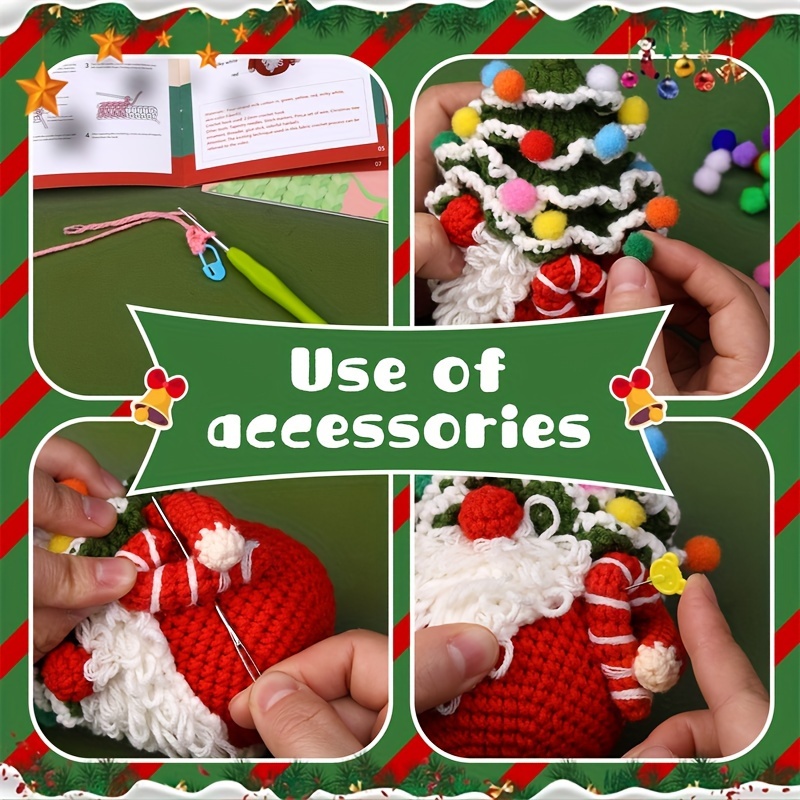 1set Kit Crochet Maialino Natale Kit Crochet Principianti - Temu Italy