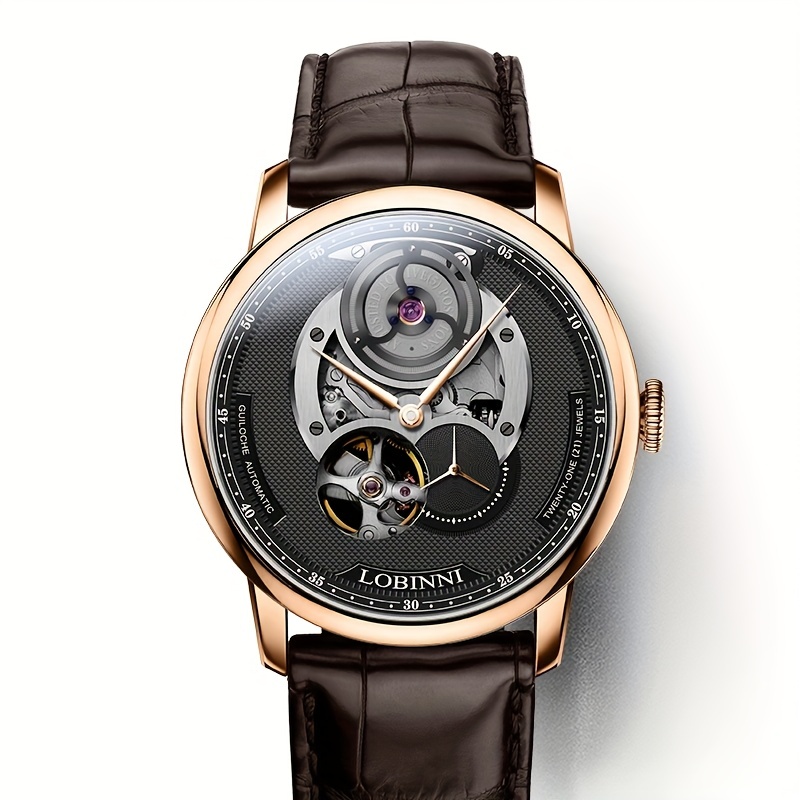 Orologio da uomo meccanico personalizzato di alta qualità, alla moda e alla moda, multifunzionale, grande stile vintage