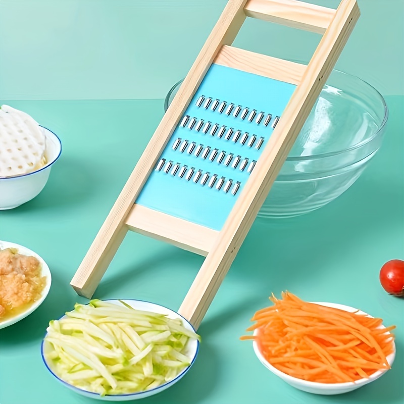 1pc, Potato Lattice Maker, Metal Wavy Chopper, Potato Slicers, Wooden  Vegetable Chopper, Multi-Functional Cucumber Slicers, Vegetable Slicer,  Kitchen