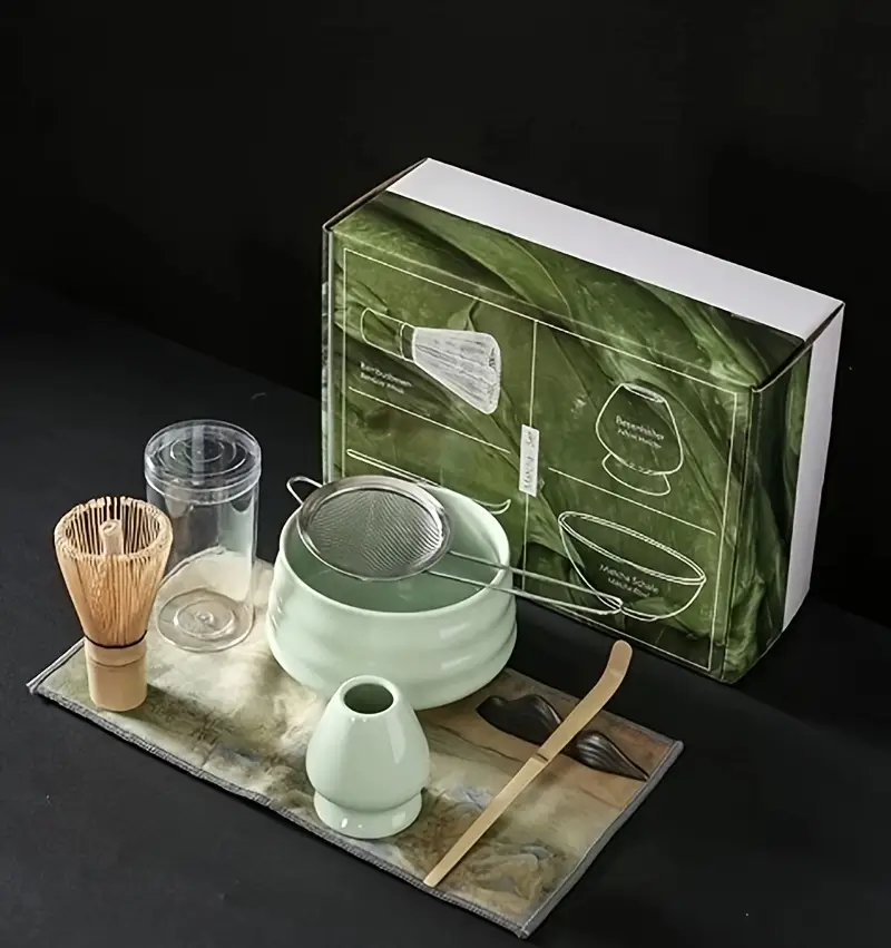 набор матча чайный набор матча чашка керамическая песня инструменты для приготовления особая чаша чайные инструменты полный набор для домашней чайной вечеринки чайной комнаты чайных аксессуаров детали 4