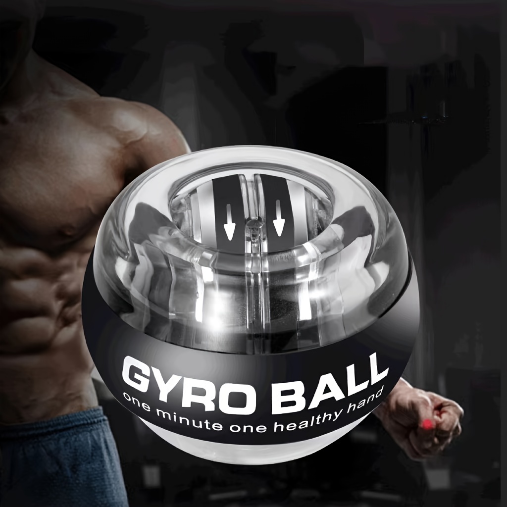 Auto-Start Wrist Power Gyro Ball,Wrist Strengthener Forearm Arm  Exerciser,Muscle Trainer Bones Fingers Workout Toy Spinner 