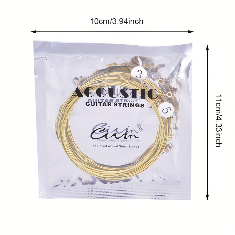 Civin Folk Guitar Strings For Acoustic Guitar Set Strings Brass