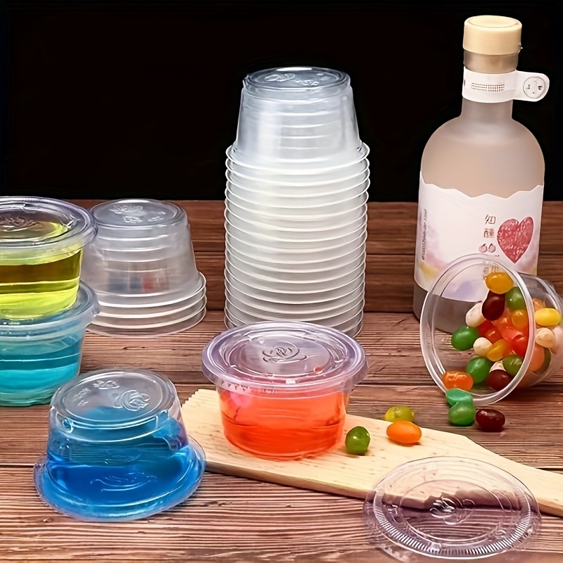 Disposable Plastic Portion Cups Jelly Shot Cups Souffle Cups - Temu