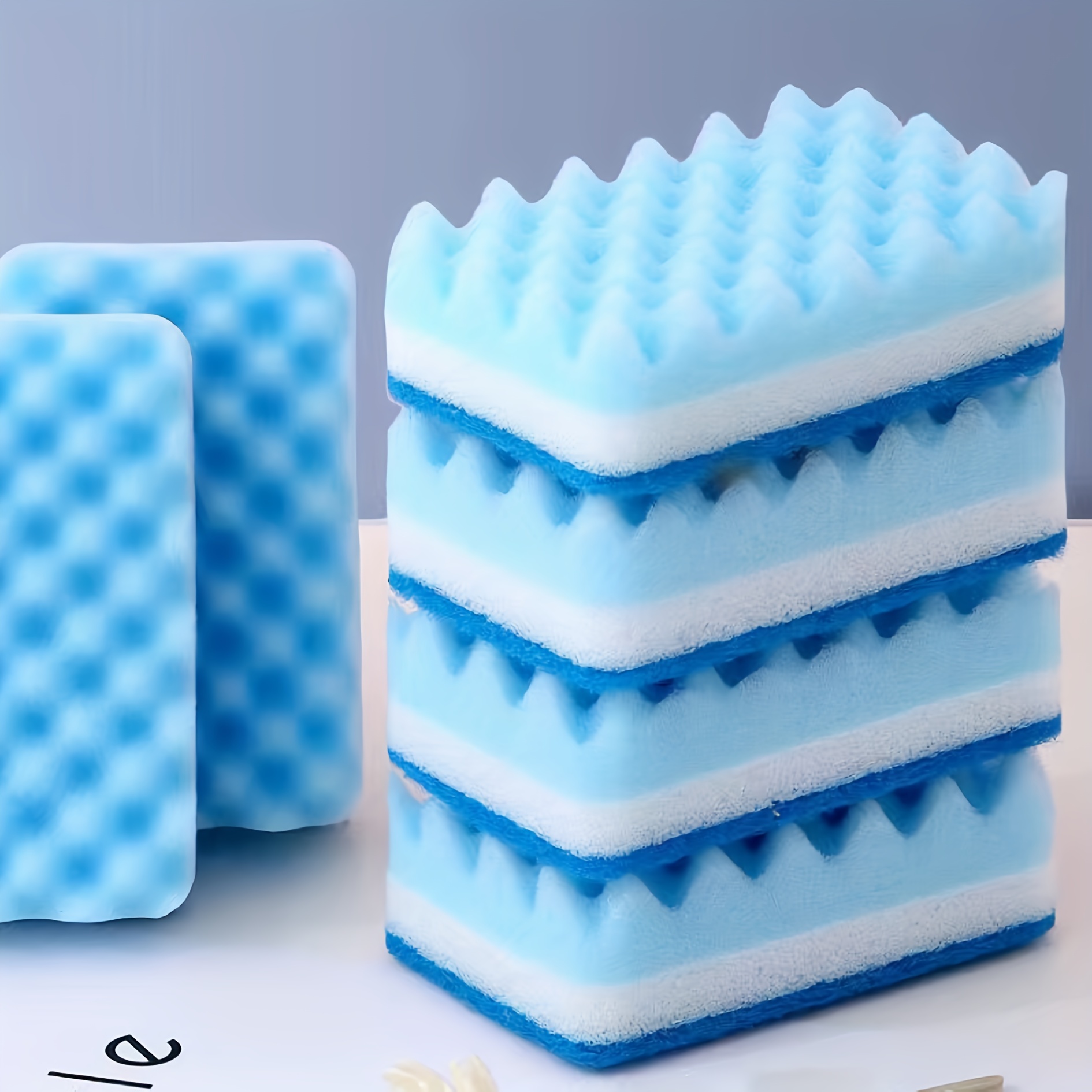 Wave Kitchen Cleaning Sponge 30pcs Double Sided Scouring Pad