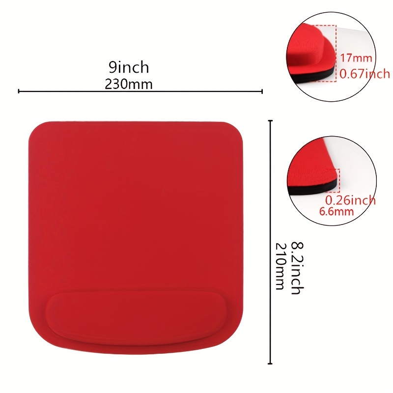 Mouse Pad With Wrist Rest For Laptop Mat Non-Slip Gel Wrist Support  Wristband Mouse Mat