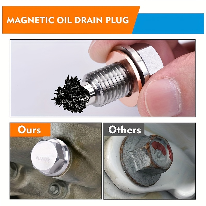 Bouchon de vidange d'huile magnétique M12 x 1,5 type 2