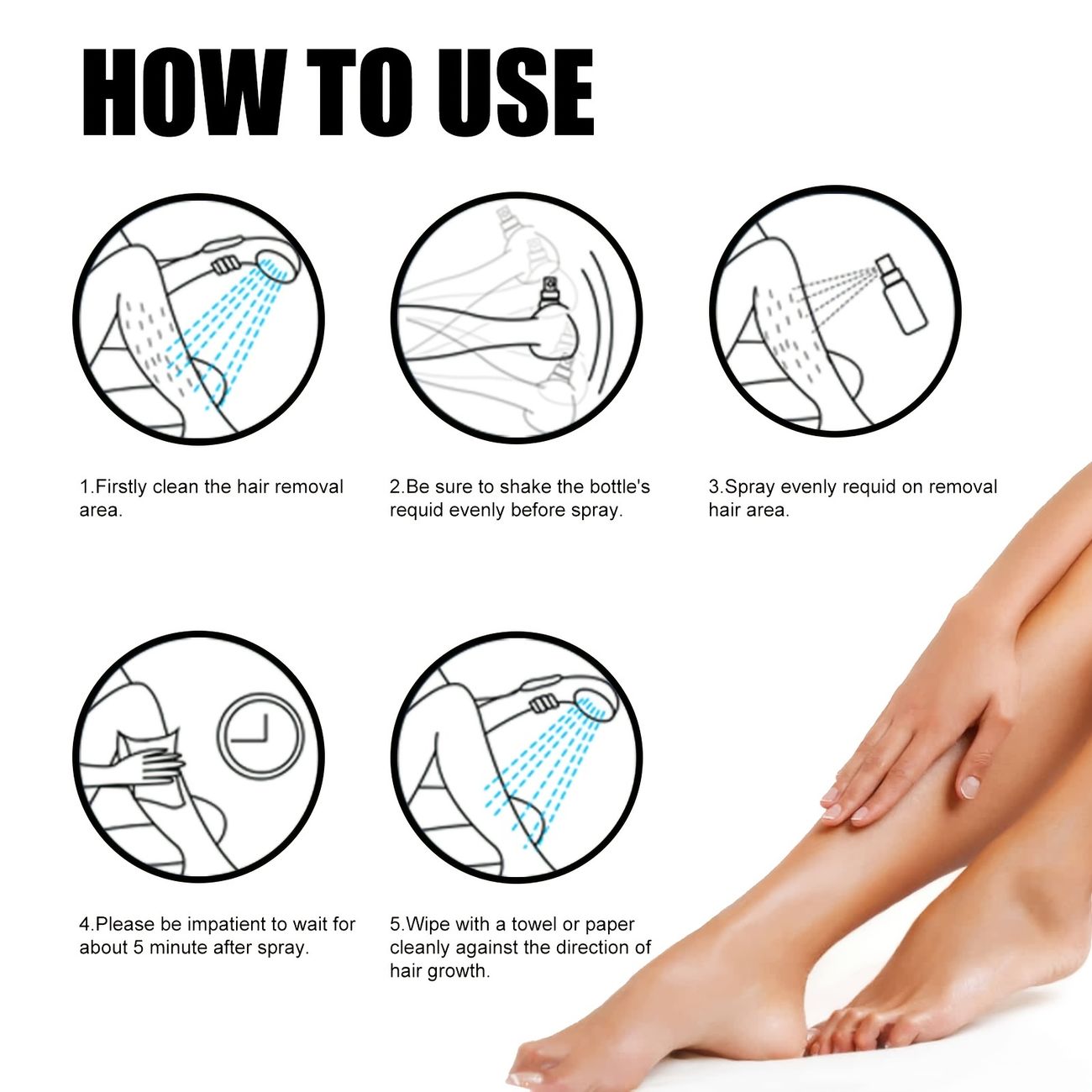 Depilatory Spray Face Armpit Arm Leg Bikini Hair Removal Easy Fast Hair  Removal For Men And Women | Check Out Today's Deals Now | Temu