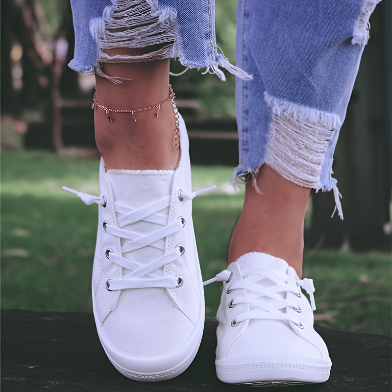  YEKZDD Zapatos de lona para mujer, mocasines bajos, suaves y  cómodos, para caminar, zapatos planos de moda casual : Ropa, Zapatos y  Joyería