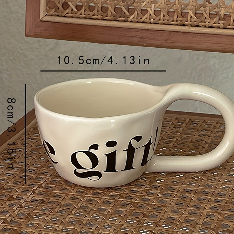 Irregular Coffee Mug Ceramic Coffee Cups With Large Handle - Temu