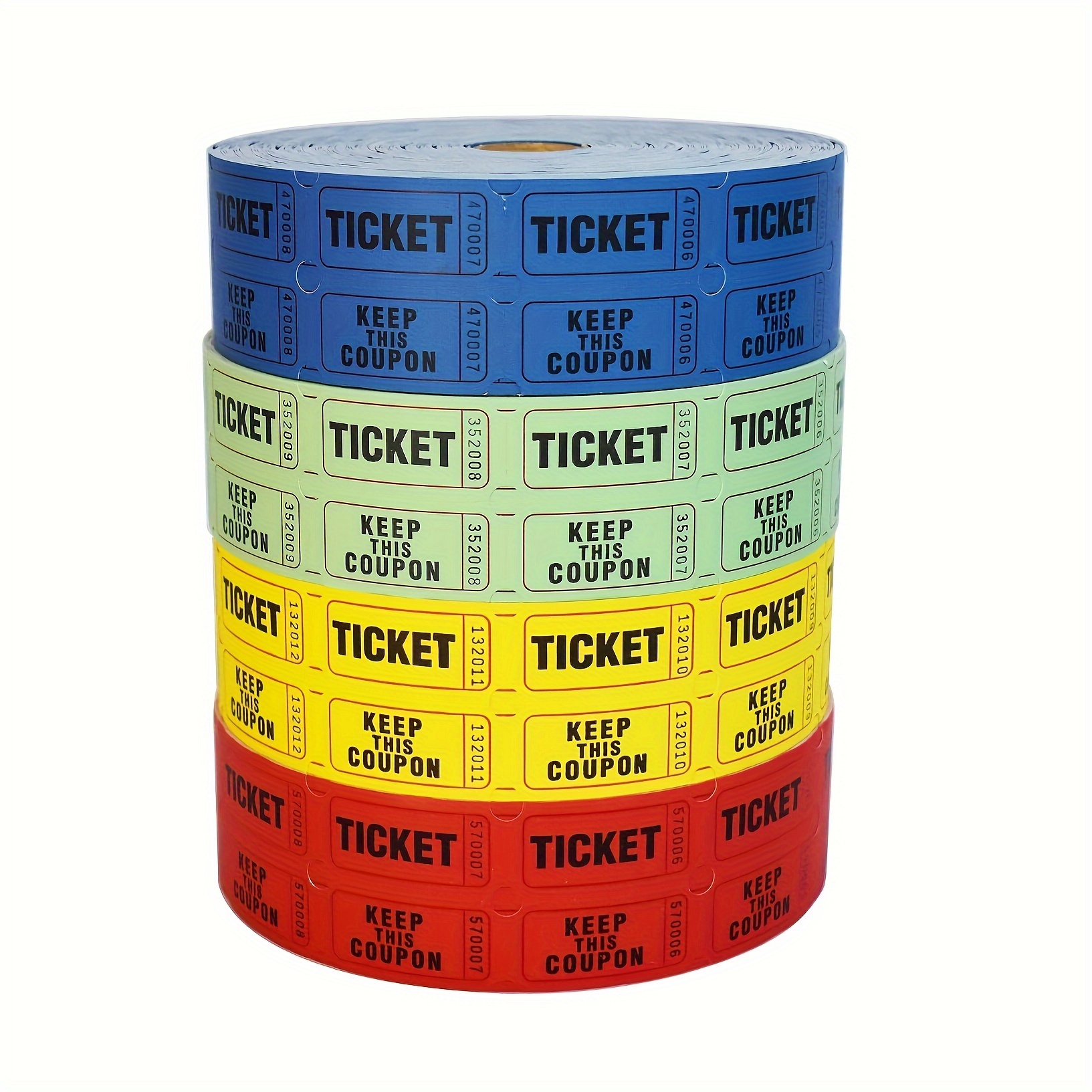  1000 Pieces Carnival Roll Tickets Raffle Tickets